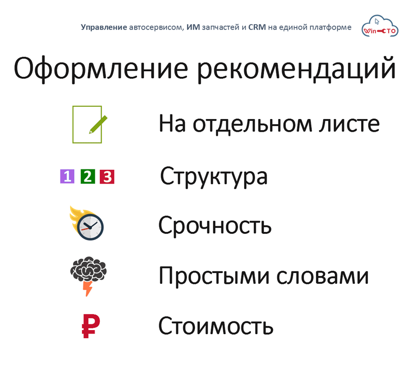 Оформление рекомендаций в автосервисе в Барнауле